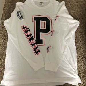 Pink long sleeve T-shirt